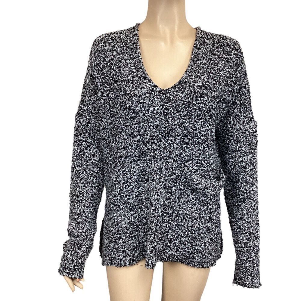 Kerisma Raven Thick Knit Sweater Black & White‎ Size S/M Anthropologie